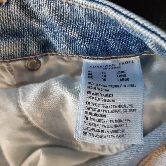 American Eagle Mom Straight Jeans sz 10 - Picture 9 of 9